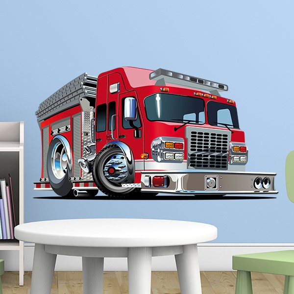 Stickers for Kids: Fire Truck Dispenser