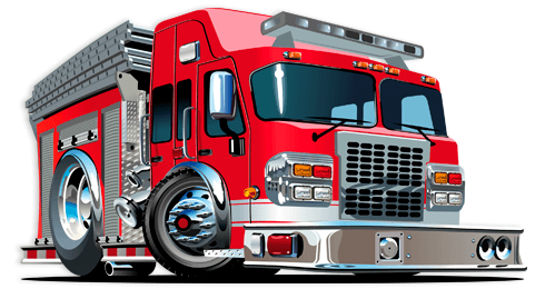 Stickers for Kids: Fire truck 3