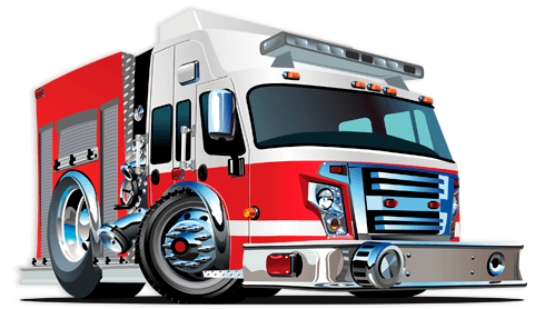 Stickers for Kids: Fire truck 4