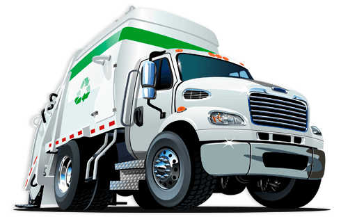 Stickers for Kids: Waste recycling truck