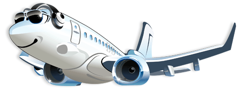 Stickers for Kids: Passenger airplane