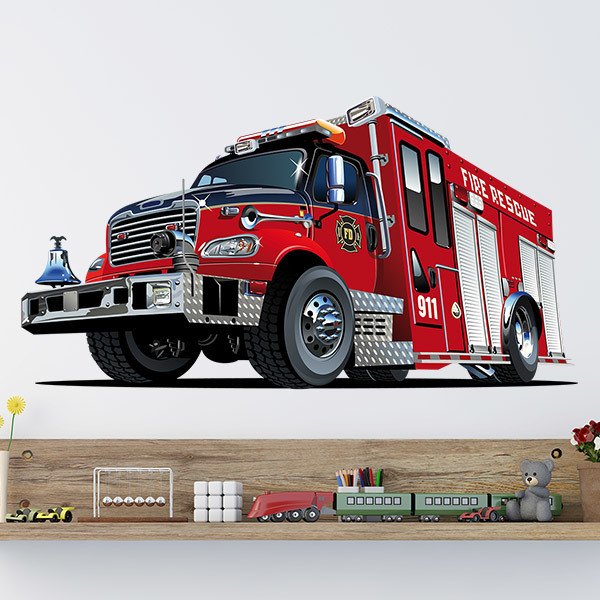 Stickers for Kids: Fire Rescue Fire Truck