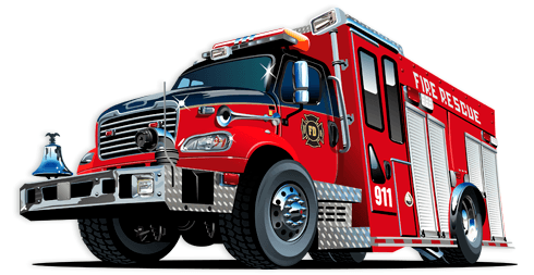 Stickers for Kids: Fire Rescue Fire Truck