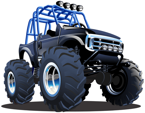 Stickers for Kids: Monster Truck Safari