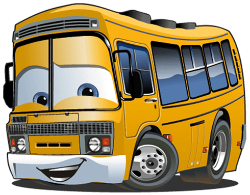 Stickers for Kids: Bus school