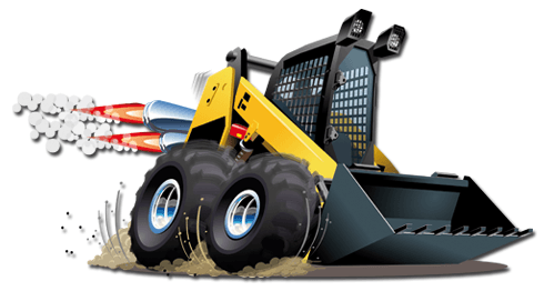 Stickers for Kids: Mini-loader at work