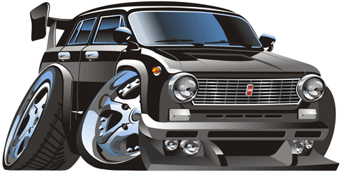 Stickers for Kids: Classic car 4