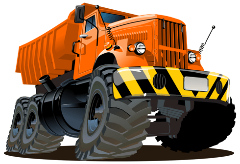 Stickers for Kids: Truck works