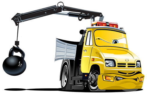 Stickers for Kids: Truck crane ball