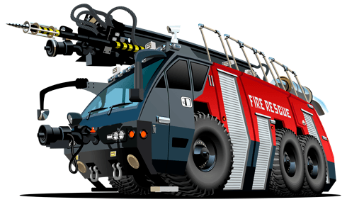 Stickers for Kids: Fire truck 6