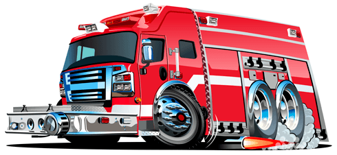 Stickers for Kids: Fire truck 7
