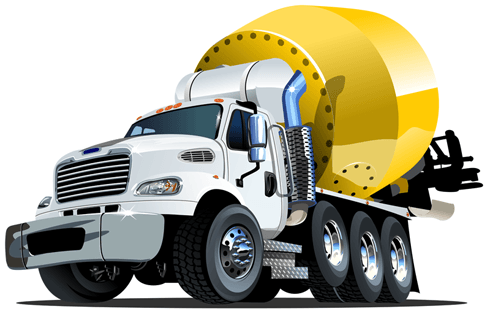 Stickers for Kids: Concrete tank truck