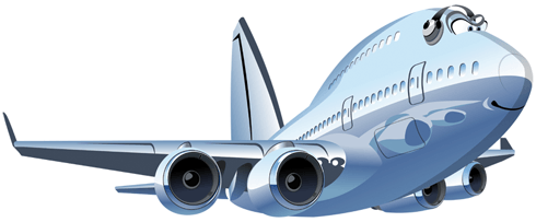 Stickers for Kids: Commercial plane 3