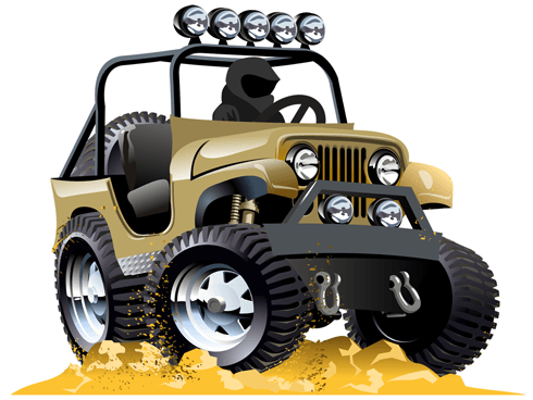Stickers for Kids: Desert All-terrain vehicle