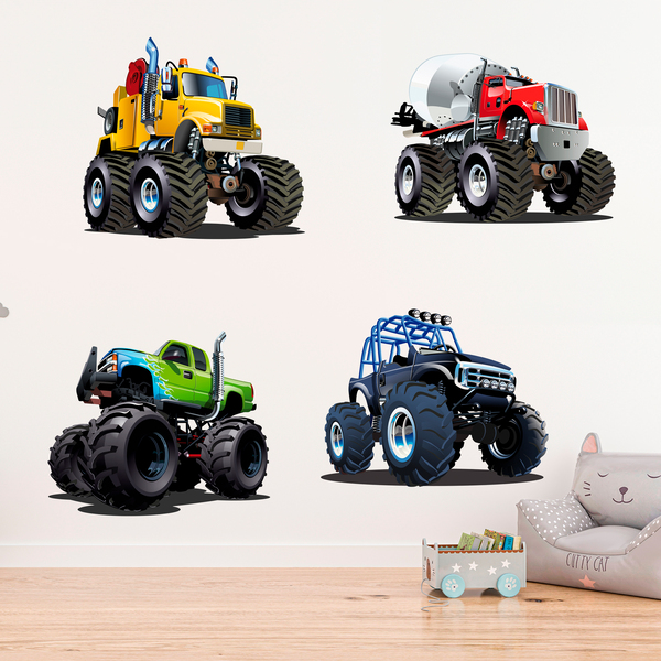 Stickers for Kids: Kit Monster Truck Big