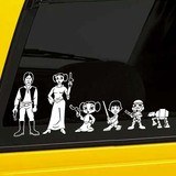 Car & Motorbike Stickers: Father Luke Skywalker 3