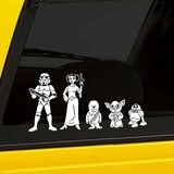 Car & Motorbike Stickers: Child son Luke Skywalker 4
