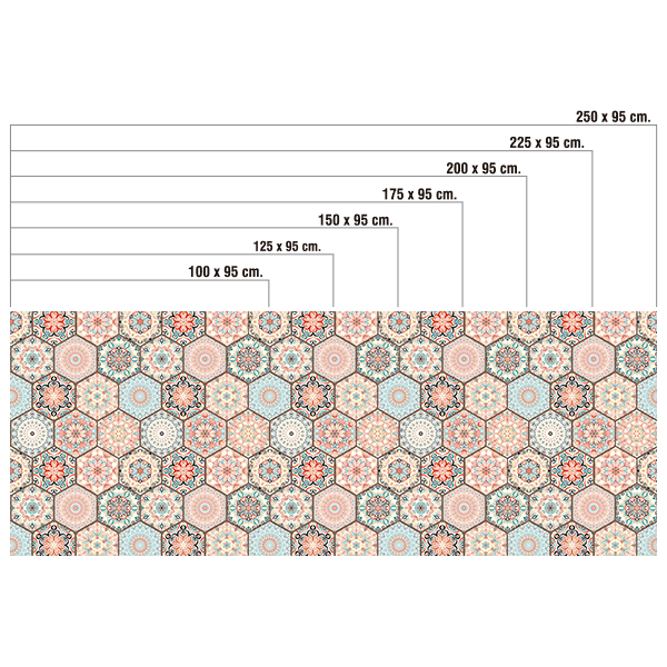 Wall Stickers: Ornamental hexagons
