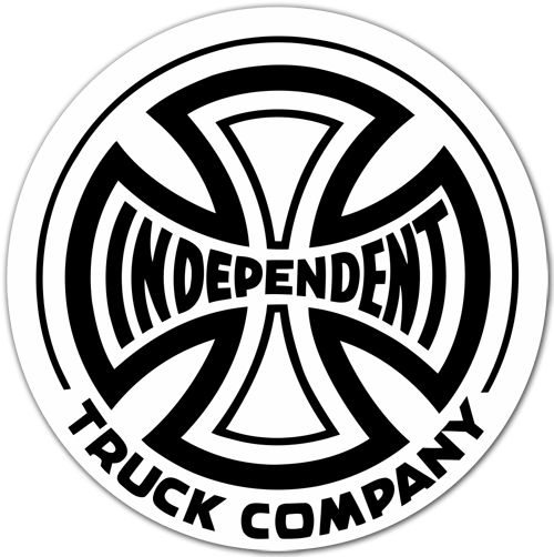 Car & Motorbike Stickers: Independent Truck Company white