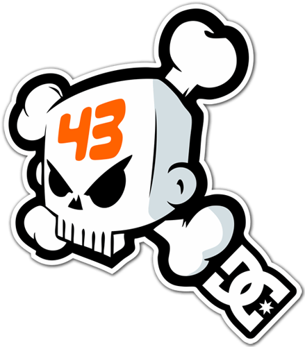 Car & Motorbike Stickers: Ken Block 43 Skull