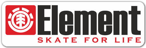 Car & Motorbike Stickers: Element skate for life