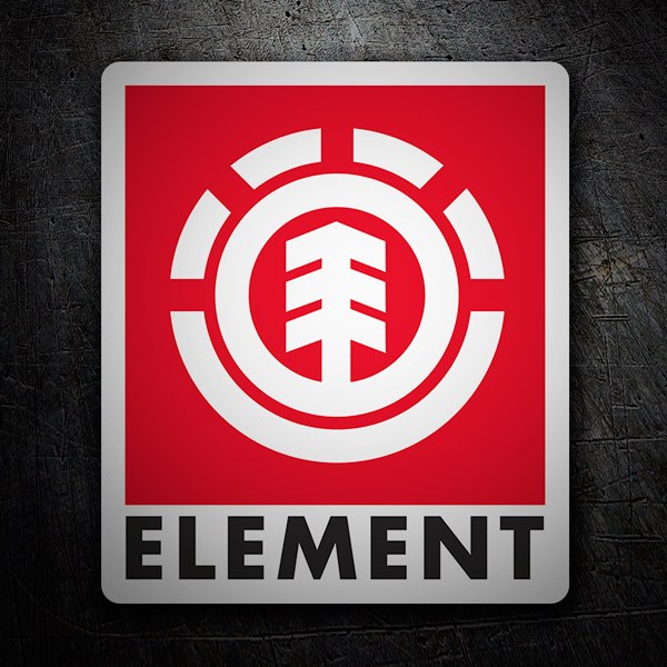 Car & Motorbike Stickers: Element red