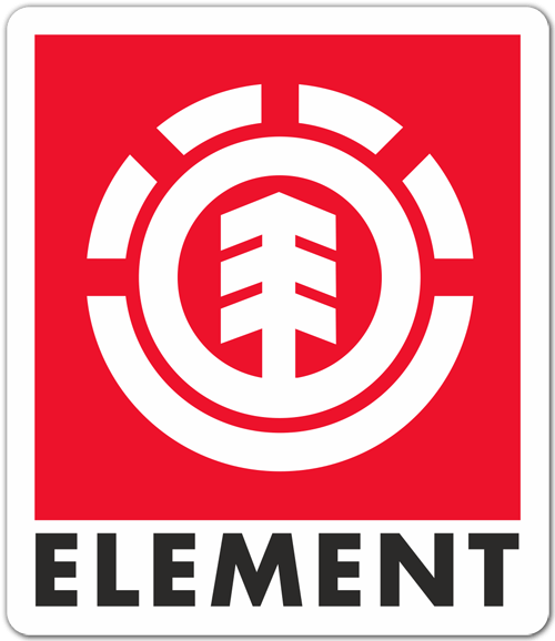 Car & Motorbike Stickers: Element red