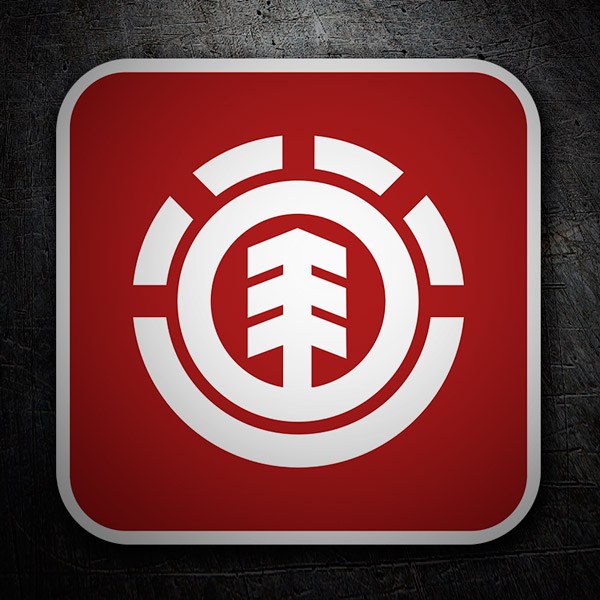 Car & Motorbike Stickers: Element red logo