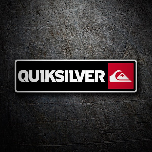 Car & Motorbike Stickers: Quiksilver Red and Black