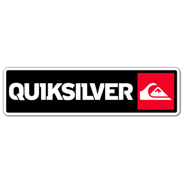Car & Motorbike Stickers: Quiksilver Red and Black