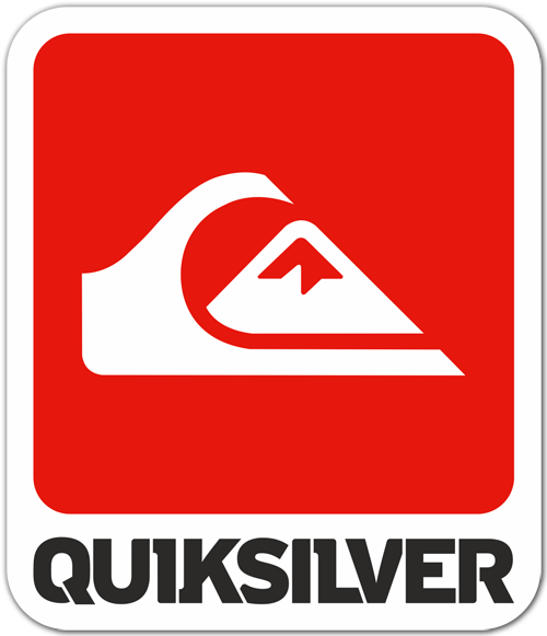 Car & Motorbike Stickers: Quiksilver Wave and Mountain