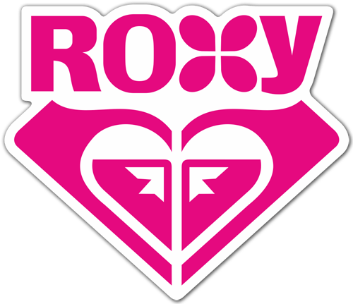 Car & Motorbike Stickers: Roxy pink