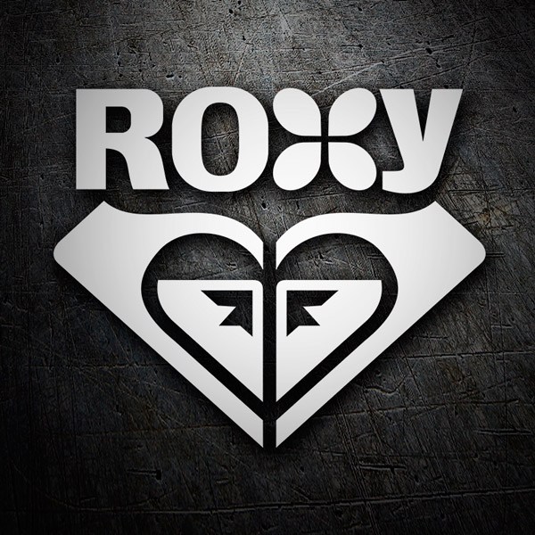 Voor een dagje uit maat Toelating Sticker Roxy with logo | MuralDecal.com