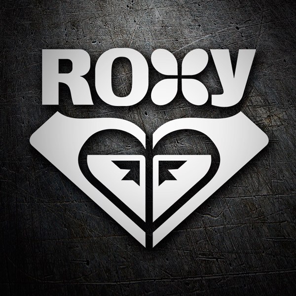 Car & Motorbike Stickers: Roxy with logo