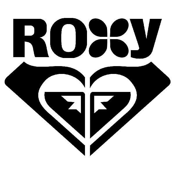 Car & Motorbike Stickers: Roxy with logo