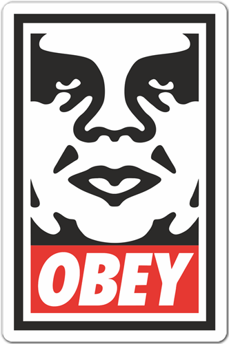 Car & Motorbike Stickers: Obey