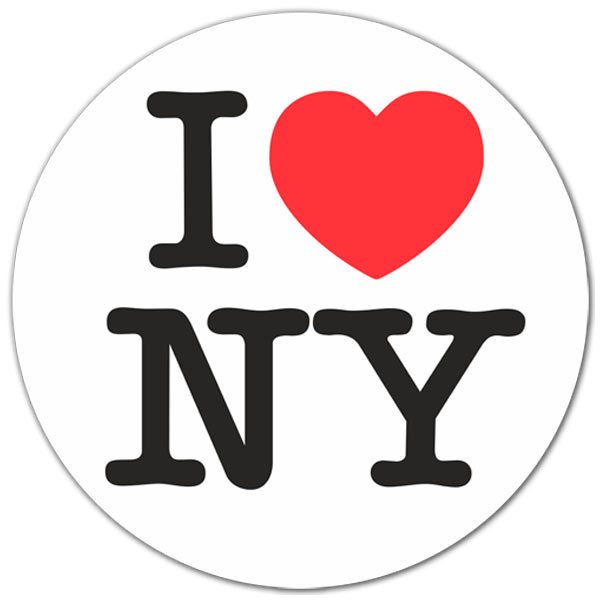 Car & Motorbike Stickers: I love NY (New York)