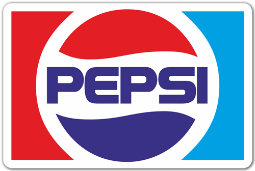 Car & Motorbike Stickers: Pepsi Logo 1973