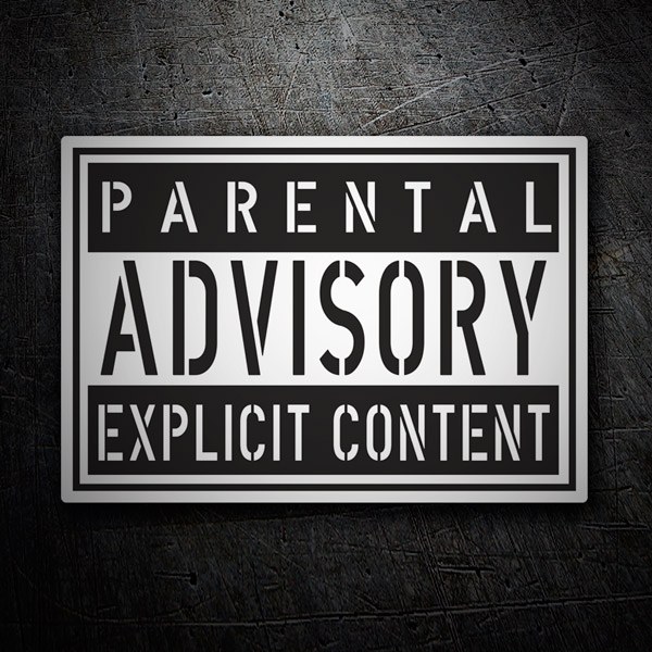 Car & Motorbike Stickers: Parental Advisory Explicit Content