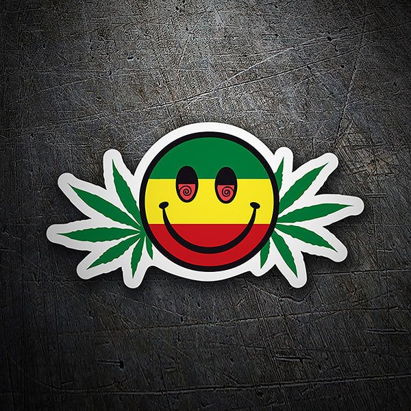 Car & Motorbike Stickers: Emoji marijuana