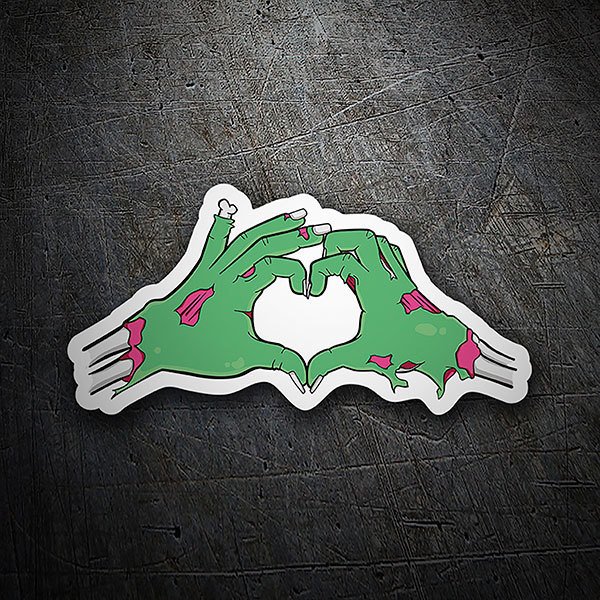 Car & Motorbike Stickers: Zombie Love