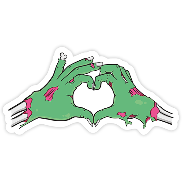 Car & Motorbike Stickers: Zombie Love