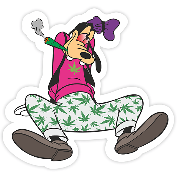 Car & Motorbike Stickers: Goofy hallucinating