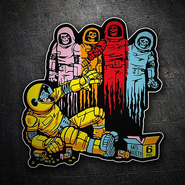 Car & Motorbike Stickers: Ghosts attack Pacman