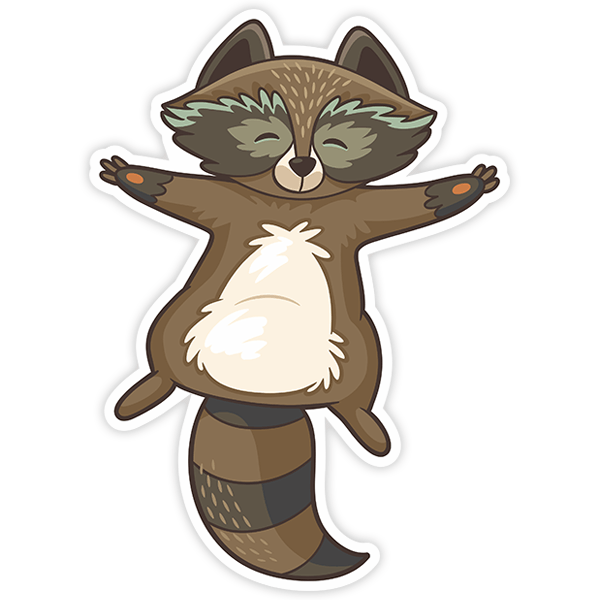 Car & Motorbike Stickers: Raccoon