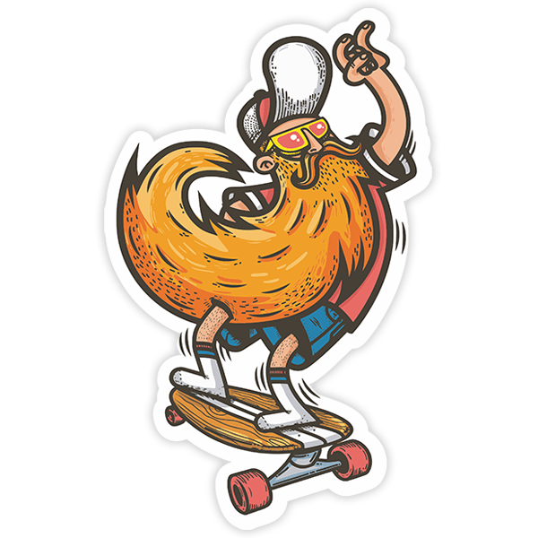 Car & Motorbike Stickers: Hipster skater