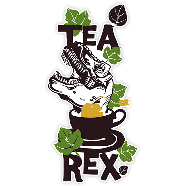 Car & Motorbike Stickers: Tea Rex