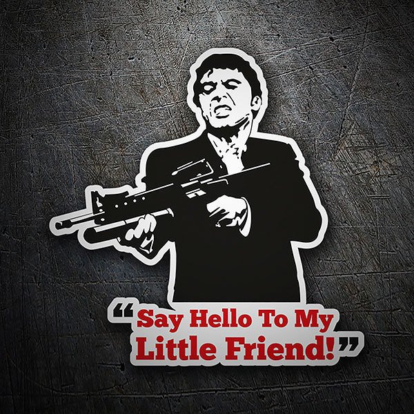 Car & Motorbike Stickers: Scarface say Hello