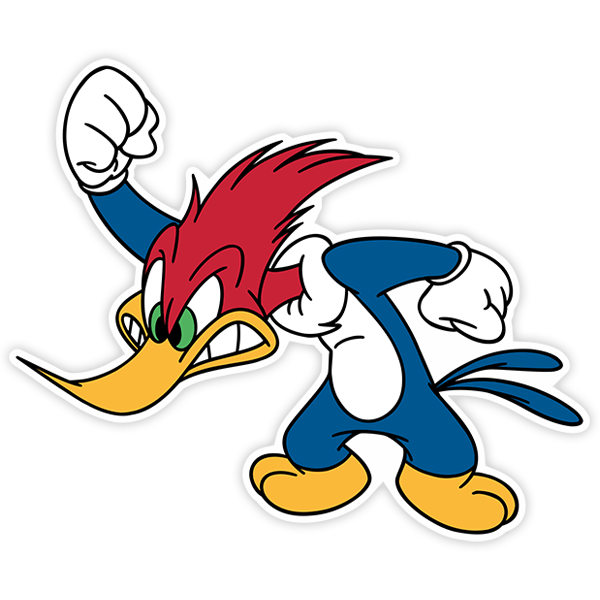 Car & Motorbike Stickers: Woody Woodpecker