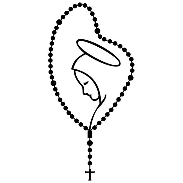 Car & Motorbike Stickers: Rosary of the Virgin